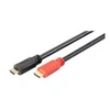 Image de - High speed - câble HDMI avec Ethernet - HDMI mâle pour HDMI mâle - 10 m - double blindage - noir - actif, support 4K30Hz (3840 x 2160)