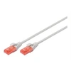 Image de - Cordon de raccordement - RJ-45 (M) pour RJ-45 (M) - 50 cm - UTP - CAT 6 - démarré, sans halogène, moulé, sans crochet - gris