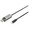 Image de - Câble adaptateur - DisplayPort (M) pour 24 pin USB-C (M) - DisplayPort 1.4 - 2 m - bloqué, bi-directionnel, support 8K30Hz (7680 x 4320), support