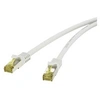 Image de RF-4149867 RJ45 Câble réseau, câble patch CAT 6a (câble brut CAT 7) S/FTP 3.00 m gris avec cliquet dencastrement, ignifuge