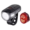 Image de Kit déclairage de vélo AURA 45 / Nugget Set LED à batterie noir