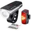 Image de Kit d'éclairage LED SIGMA pour vélo Aura 60 et Infinity | Feux avant et arrière à accumulateur | Kit d'éclairage pour vélo résistant aux projections d'eau en occasion ou reconditionné