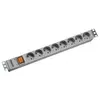 Image de - Coupe-circuit (rack-montable) - connecteurs de sortie : 8 - 1U - 19" - 2 m cordon - gris clair