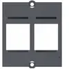 Image de 917.001 Plastron vide 1 embase keystone (RJ45, USB, HDMI)