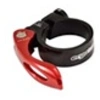 Image de Collier tige de selle vtt/vtc d31.8 mm noir/rouge alu 6061 + serrage rapide