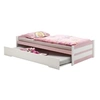 Image de Lit gigogne 90 x 200 cm en pin sans sommier de couleur