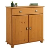 Image de Buffet salle à manger COLMAR L 90 cm en bois massif finition laquée 1 tiroir 2 portes meuble rangement