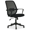 Image de Chaise de bureau ergonomique MOLLIS Noir Réglable en hauteur avec Accoudoirs, Assise Rembourrée Confortable