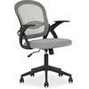 Image de Chaise de bureau ergonomique EREN Gris Réglable en hauteur avec Accoudoirs, Assise Rembourrée Confortable
