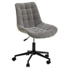 Image de Chaise de bureau VASILO en velours côtelé - Gris