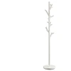 Image de Porte-manteaux ZENO portant à vêtements sur pied en forme d'arbre avec 6 crochets sur différentes hauteurs, en métal laqué blanc