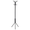 Image de Porte-manteaux ARIST portant pour vêtements sur pied hauteur 174 cm avec 8 crochets, meuble d'entrée en métal laqué gris