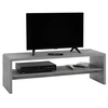 Image de Table basse NOELLE, table de salon rectangulaire ou meuble TV de 120 cm avec 1 étagère de rangement, en mélaminé décor béton