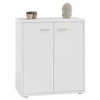 Image de Buffet salle à manger FIRMIN L 60 cm blanc avec 2 portes, bahut bas, meuble de rangement style moderne