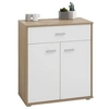 Image de Buffet salon MONACO, L 60 cm - Coloris chêne sonoma blanc