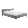 Image de Lit adulte nizza 216 x 172 x 67 cm en chrome sommier a lattes pour 2 personnes de couleur