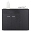 Image de Buffet salle à manger CORALINE L 88 cm en bois - Coloris frêne noir
