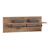 Image de Portemanteau mural HERA avec étagère, en bois - Coloris chêne