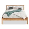 Image de Lit 140 x 200 avec sommier APOANA en bois massif - Coloris chêne