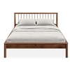 Image de Lit 140 x 190 avec sommier APOANA en bois massif - Coloris châtaignier