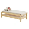 Image de Lot de 2 lits superposables 80x190 cm RINO en pin massif, vernis naturel