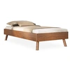 Image de Lit futon KARRI 90 x 200 cm, en bois massif - Coloris châtaignier