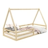 Image de Lit enfant 206 x 96 x 152 cm en pin sans sommier pour 2 personnes de couleur