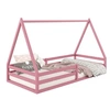 Image de Lit cabane SILA 90 x 190 cm, en pin massif rose