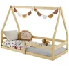 Image de Lit enfant 143 x 75 x 115 cm en pin sans sommier de couleur