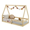 Image de Lit cabane LUSIA 80 x 160 cm, en pin massif naturel