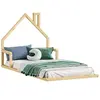 Image de Lit enfant 208 x 99 x 100 cm en pin sans sommier de couleur