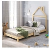 Image de Lit enfant 206 x 96 x 135 cm en bois sans sommier de couleur