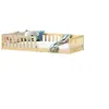 Image de Lit enfant 96 x 196 x 42 cm en pin sans sommier pour 2