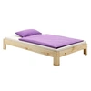 Image de Lit 1 place 200 x 90 x 1 cm en pin sans sommier de couleur