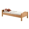 Image de Lit 98 x 211 x 71 cm en hetre sans sommier pour 2 personnes de couleur