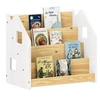 Image de Bibliothèque enfant BRUNO en pin massif laqué blanc/naturel
