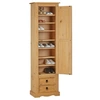 Image de Armoire TEQUILA avec 1 porte et 2 tiroirs, en pin massif finition teintée et cirée