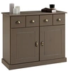 Image de Buffet salon PARIS L 91 cm bois massif - Coloris taupe