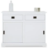 Image de Buffet salle à manger SAVONA L 110 cm en bois massif - Blanc