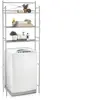 Image de Etagère de salle de bain MARSA, rangement pour WC/lave-linge, en métal laqué gris