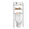 Image de Etagère de salle de bain MARSA, rangement pour WC/lave-linge, en métal chromé