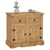 Image de Buffet en pin SALSA style mexicain, avec 2 portes et 2 tiroirs