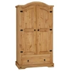 Image de Armoire en pin SALSA style mexicain, avec 2 portes et 1 tiroir
