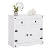 Image de Buffet salle à manger RURAL L 87 cm en bois massif - Blanc