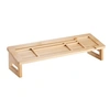 Image de Organisateur de bureau ALCUDIA en pin coloris naturel, rangement de bureau en bois pour stylos et matériel scolaire