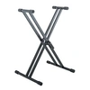 Image de Topline Rick 20 - Support pour clavier, contrôleur MIDI (à double croisillon style X) - noir