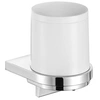 Image de Distributeur de savon liquide série MOLL - Finition : Chromé/Blanc