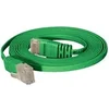Image de Tecline - Cordon de raccordement - RJ-45 (M) pour RJ-45 (M) - 15 m - UTP - CAT 6 - moulé, plat - vert