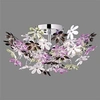 Image de Leuchten Design / Moderne / Plafonnier Fiore 4 chrome Plastique / Metal / Rond / Globe / Compatible pour LED E14 Max. 4 x 40 Watt