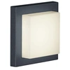 Image de TRIO, Applique, Hondo incl. 1 x LED,SMD,3,5 Watt,3000K,330 Lm. Plastique, Blanc, Corps: Fonte daluminium, Anthracite L:14,0cm, H:14,0cm, P:6,0cm IP54
